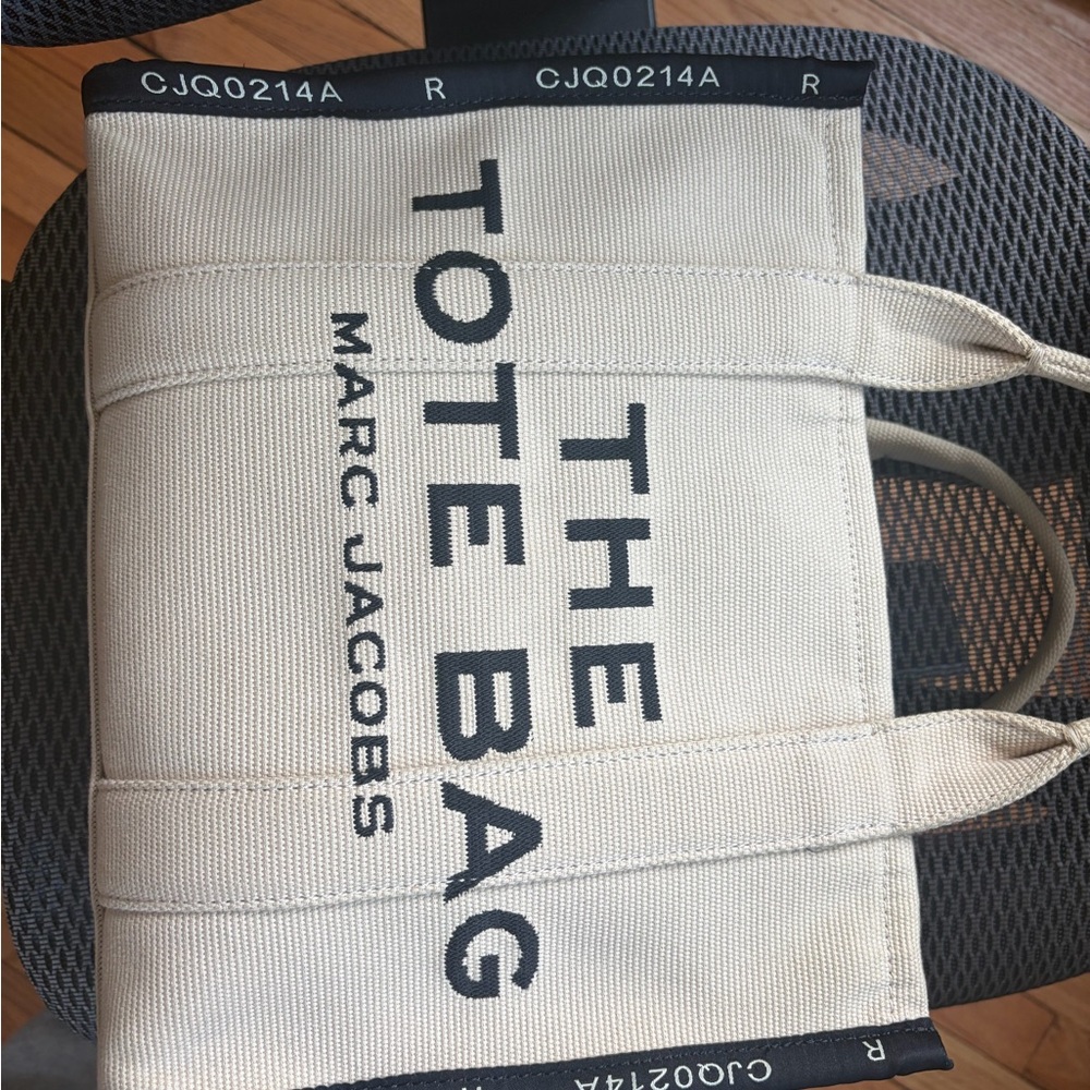 Marc Jacobs Cream and Black Tote Bag